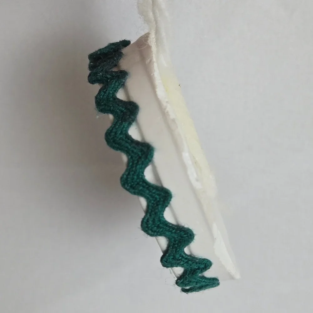 Handmade Candle & Holly Christmas Ornament White Green‎ 1.75